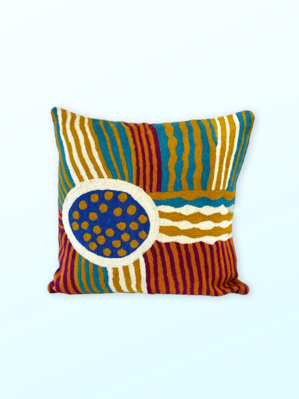 Better World Arts Wool cushion 40cm. Design by Sarah Lane