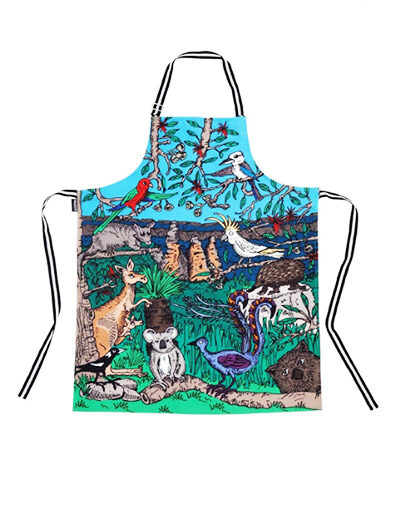 Wildlife fabric apron