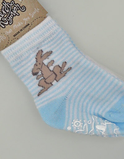 Earth Nymph baby socks blue