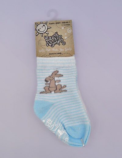 Earth Nymph baby socks blue