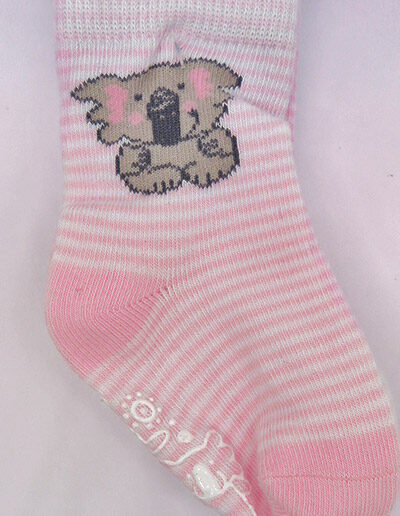 Earth Nymph baby socks pink