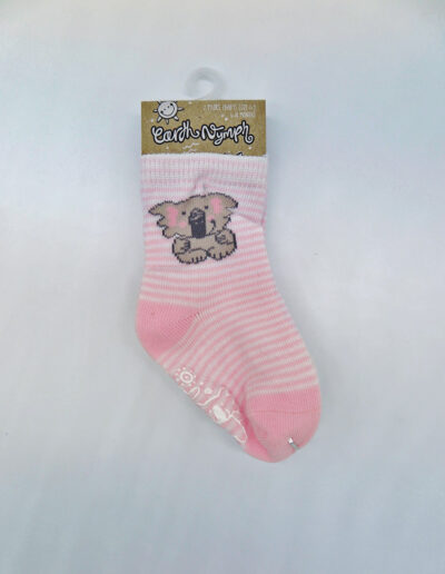 Earth Nymph baby socks pink