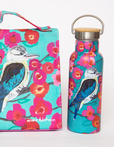 Kookaburra lunch bag & drink bottle