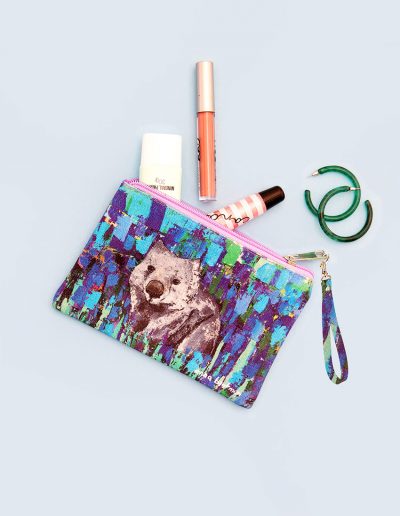 Wombat fabric purse