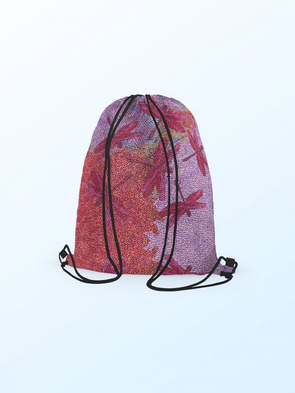 Drawstring backpack - Sheryl Burchill Pink