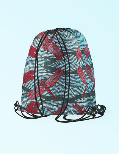 Drawstring backpack -Sheryl Burchill