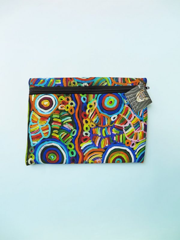 Australian Made Zipped case. Indigenous art design