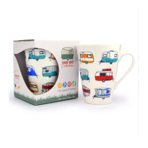 Colourful Caravans china mug