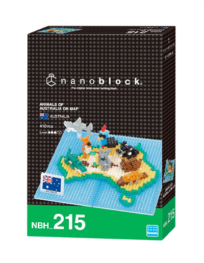 Australia Map nanoblock set