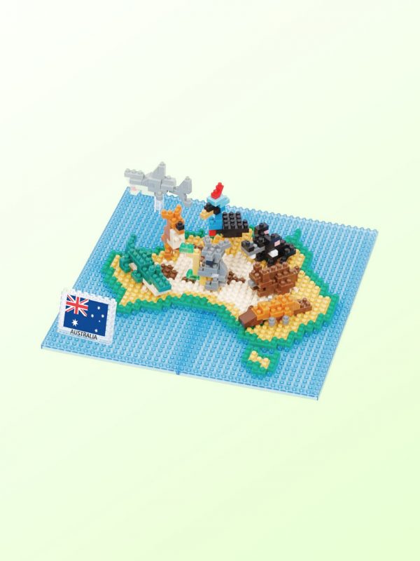 Australia Map nanoblock set