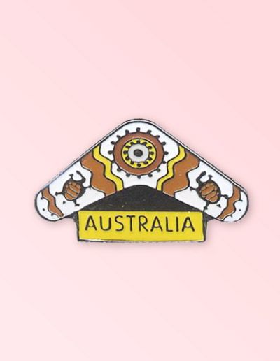 Boomerang Australia pin