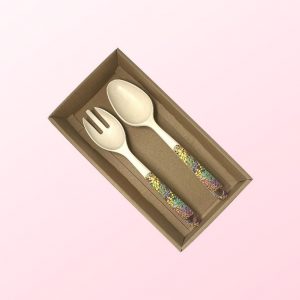 Janelle Stockman design salad servers in gift box