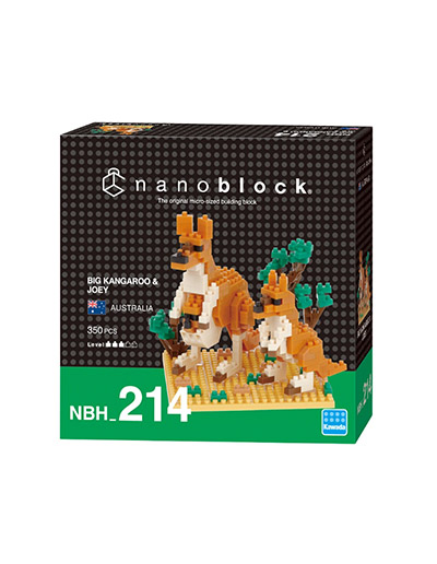 Kangaroo and joey nanoblock box