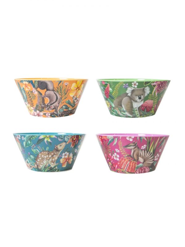 Exotic Paradiso design bowl set of 4