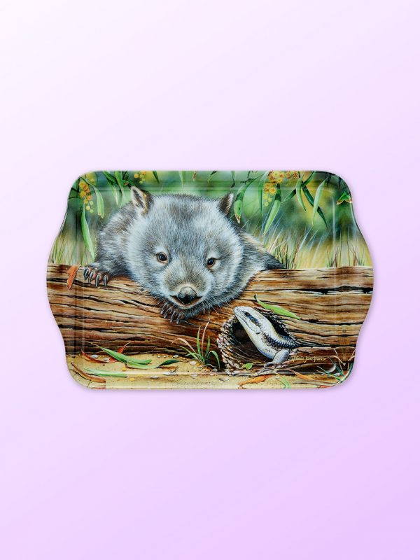 Wombat and lizard design scatter tray