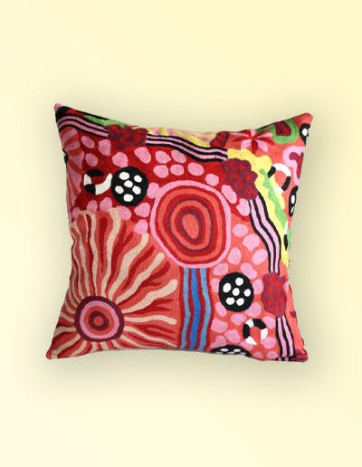Damien and Yilpi Marks cushion cover 50cm