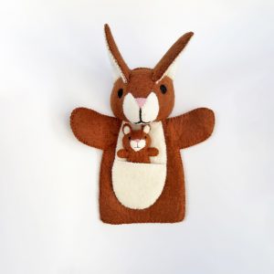 Felt Kangaroo & Joey puppet