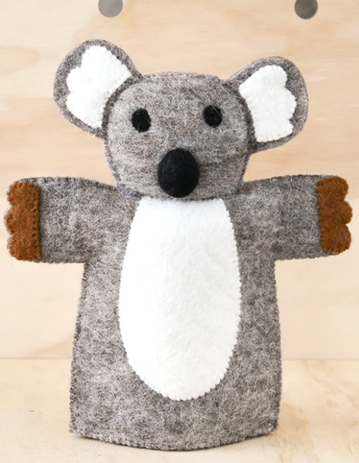 Felt koala puppet