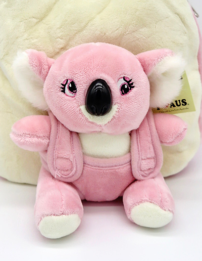 Koala Plush Backpack - Pink - Souvenirs Direct