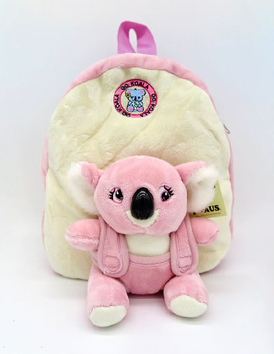 Pink Koala Plush backpack