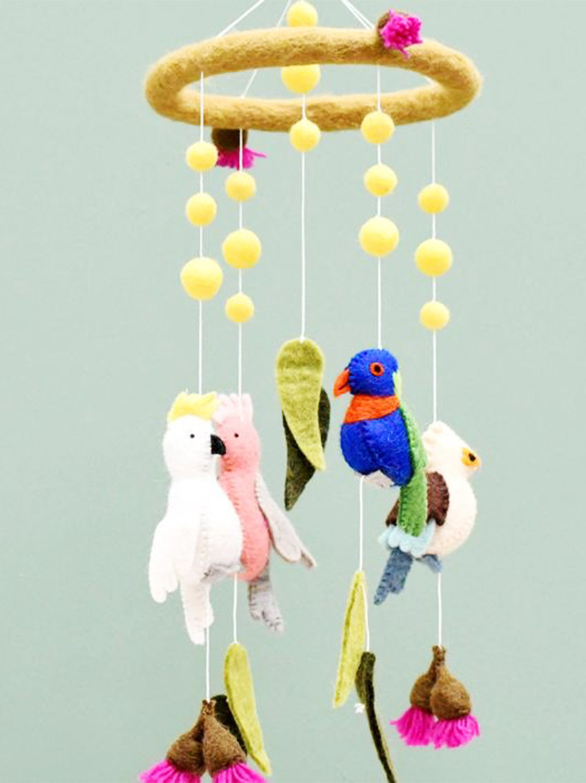 Bird mobile for nursery new arrivals