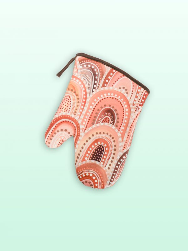 Sandhills design single oven mitt