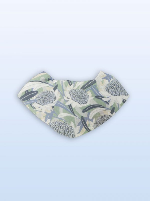 Waratah baby bandana bib