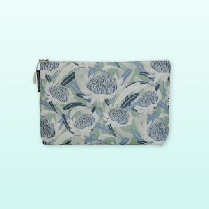 Waratah design large cosmetic bag