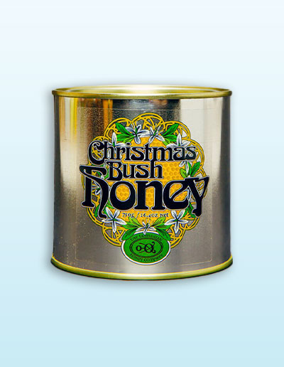Christmas Bush Honey tin