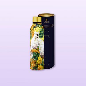 Sulphur Crested Cockatoo drink bottle and gift box