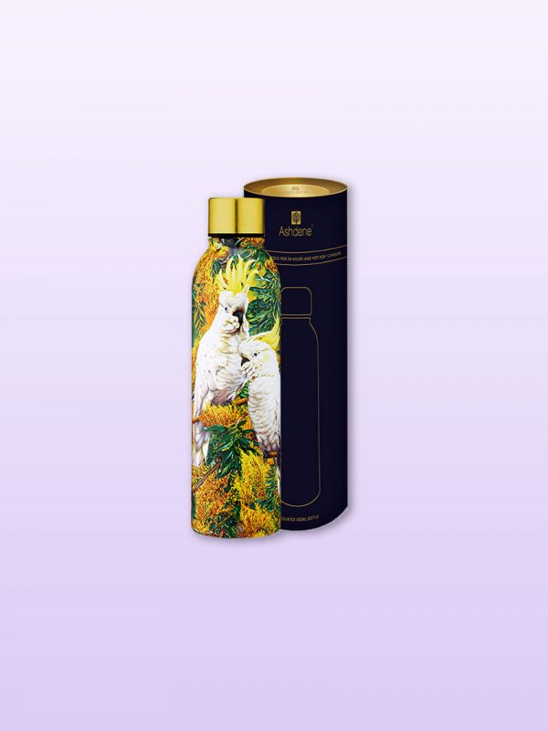 Sulphur Crested Cockatoo drink bottle and gift box