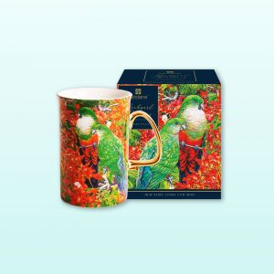King Parrot china mug and gift box