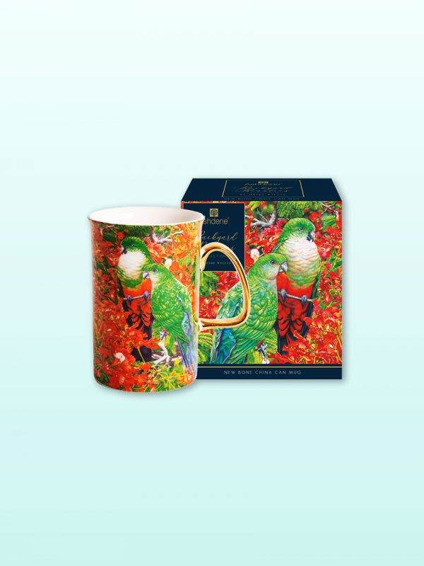 King Parrot china mug and gift box