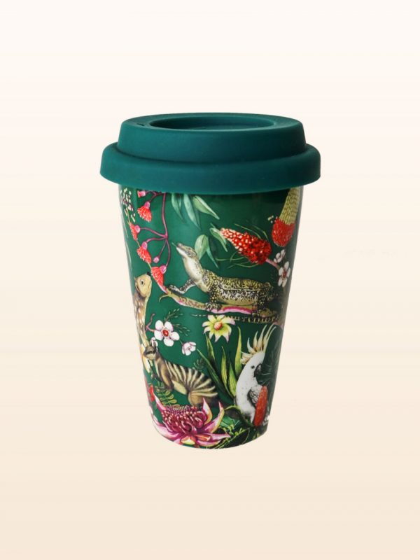 Exotic Paradiso Travel mug with silicone lid