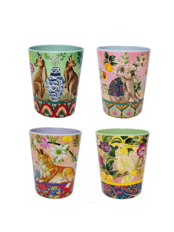 Serendipity design cups set of 4