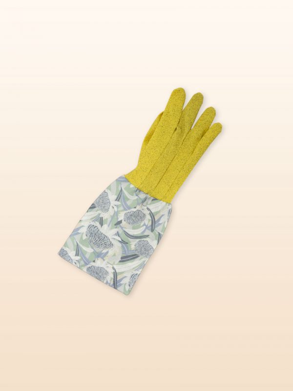 Blue watatah design garden gloves