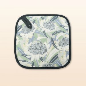 Blue Waratah pot holder