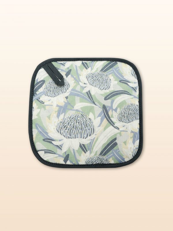 Blue Waratah pot holder