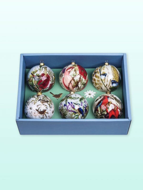 Wildflower baubles set of 6