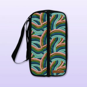 Curved lines bottle bag