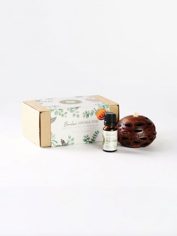 Mini tea tree oil & pod gift box