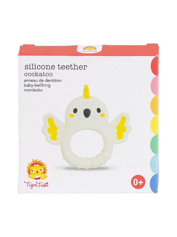 Silicone Teether Cockatoo in the box
