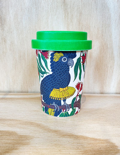 Squidinki Cockatoo travel cup