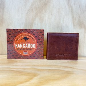 Hickory Kangaroo Leather wallet and box