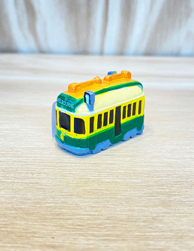 3D Green Melbourne Tram magnet