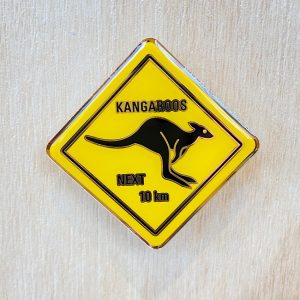 Kangaroo Road sign magnet