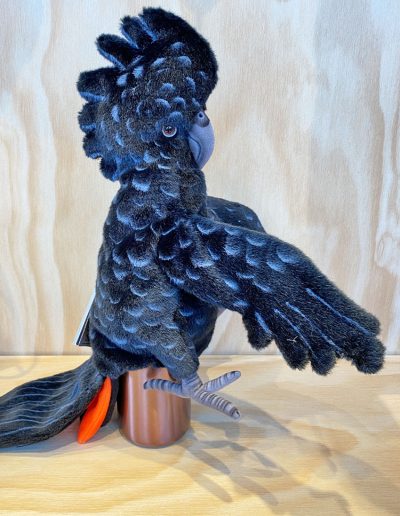 black cockatoo puppet