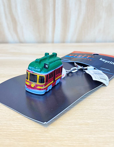 3D Melbourne Tram keyring