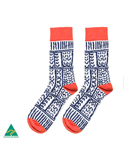 Paddy Stewart Aboriginal Art socks