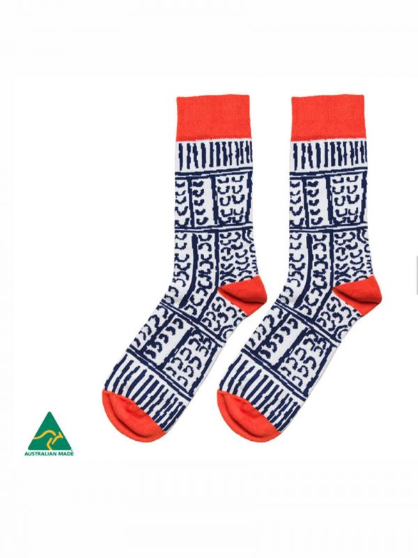 Paddy Stewart Aboriginal Art socks